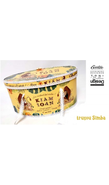 Trusou de botez cu micul pui de leu Simba din celebrul desen animat Baby Simba 7